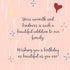 Prime Greetings Daughter In Law Birthday Card, Eco-Friendly, Thick Card Stock, 5in x 7.75in, Made in America,