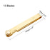 uxcell Metric Thickness Feeler Gauge: 0.05-1mm 13 Blades Brass Measuring Tool for Width Gap