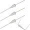 ITROLLE Chandelier Connector Clip 200PCS 45mm Stainless Steel Chandelier Lamp Bow Tie Connectors