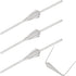 ITROLLE Chandelier Connector Clip 200PCS 45mm Stainless Steel Chandelier Lamp Bow Tie Connectors