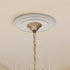 EIFHYT 12-2/8"OD 4" 1" 7") White PU Ceiling Medallions for Light Fixtures and Ceiling Fans, x ID x P (Fits Canopies up