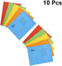 SUPVOX 10pcs Colorful A4 Hanging File Folders, Mixed Color Suspension File Holders for Organizing Documents