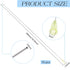 BENECREAT 10Pcs 304 Stainless Steel Dispensing Needle, 20 Gauge Stainless Steel Long Needles with Luer Connector for Cartridge, Alcohol, Essential Oil Dispensers