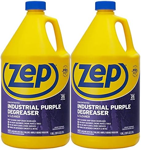 1 2) R45802 Zep Industrial Purple Cleaner and Degreaser Concentrate - Gallon (Case of - Powerful Deep Oil and Grease