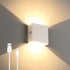 Lightess Battery Wall Sconce Touch Control, LED Wall Lights Rechargeable, Up Down