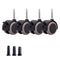KYYQXSM Set of 4 Child Crib Caster Rubber Swivel Cot Castors with Brakes,2"