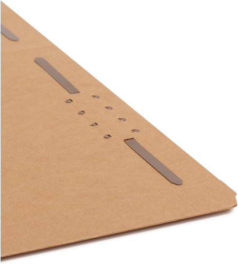 Smead Fastener File Folder, Kraft, 2 Fasteners, Letter Size, Reinforced Straight-Cut Tab, 50 per Box (14813)