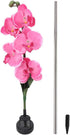 Yosoo Garden Solar Lights, Waterproof Moth Orchid Shape Light-Activated LED Pathway Light