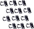 QCAA 12 Pack Larger Size Friction Roller Catch, Matte Black for RV and Mobile Home, Made in Taiwan