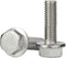 M6 x 40mm Flanged Hex Head Bolts - Flange Hexagon Screws, 304 Stainless Steel 18-8, 25 PCS