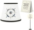 Nautical Cloth Lampshade Replacement Light Cover For Bedside Table Desk Floor Lamp