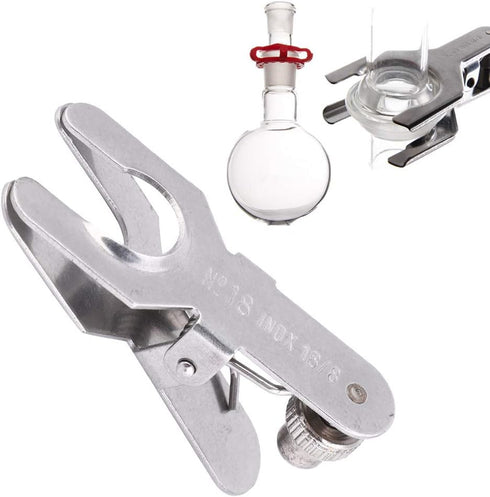 Stainless Steel Spherical Pinch Clamp, Lab Clamp Pinch Clip, Glass Ball Clamp Tools (18#)