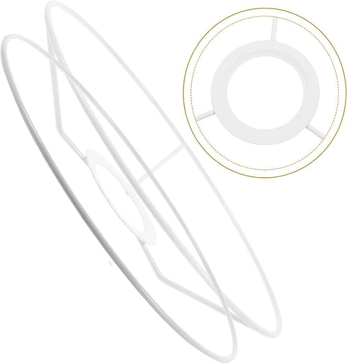 20Cm E27 DIY Round Lampshade Frame Diameter Metal Lampshade Accessory Ring for Base Pendant Ceiling Lamp Chandelier
