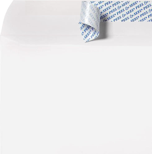 LUXPaper 9 x 12 Booklet Envelopes | White | 28lb. Text | Peel & Press | 50 Qty