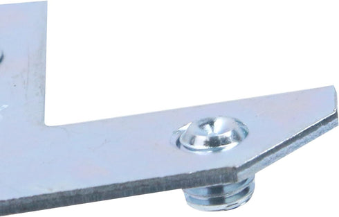 30PCS 35 13 mm Geesatis L-Shaped Corner Brace Plate, x Metal Picture Frame Bracket, Silver Tone Flat Plate Fastener