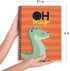 Softcover Oh Snap 8.5" x 11" Punny Spiral Notebook/Journal for Kids, 120 Wide Ruled Pages, Durable Gloss Laminated Cover