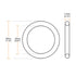 uxcell Fluorine Rubber O-Rings, Pack of 10, 29mm OD 22mm ID 3.5mm Width FKM Seal Gasket for Plumbing