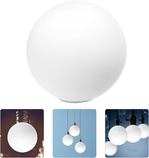 Ipetboom 3.1 Inch G9 Bulb, Frosted White Glass Globe for Light Fixtures - Round Replacement Shade Cover with Standard