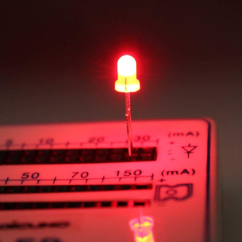 500Pcs (5 100P) 3MM DiCUNO Colors x Light Emitting Diode, White/Red/Yellow/Green/Blue Bright Diffused LED Diodes