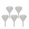 Funnel Polypropylene Plastic, 90mm 3.5" Diameter, 5-Pack