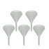 Funnel Polypropylene Plastic, 90mm 3.5" Diameter, 5-Pack