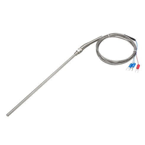 uxcell PT100 Thermocouple Temperature Sensors, 5mmx200mm Probe with 2M/6.6Ft Wire