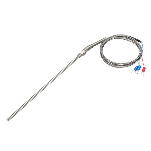 uxcell PT100 Thermocouple Temperature Sensors, 5mmx200mm Probe with 2M/6.6Ft Wire