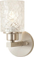 ALICE HOUSE Brushed Nickel Wall Sconce, Farmhouse Bathroom Wall Lamp, Modern Wall
