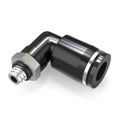 TAILONZ PNEUMATIC Male Elbow 4mm Tube OD x M5 Thread 90 Push to Connect Fittings (Pack of 10)