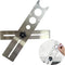 Ceramic Tile Hole Locator, Stainless Steel Universal Punching Tool for Wall Receptacle Outlet, Measuring Range