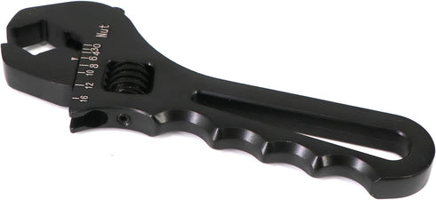 Dokili 3AN-16AN Adjustable Fitting Wrench, Lightweight Black Aluminum Tool for Hose Fitting
