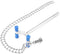 Akozon Stainless Steel Laboratory Beaker Chain Clamp Clip for 80-150mm Dia Beaker Container or Flask Chemical Equipment