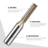 JGZUI Set 1/2" 0.28inch,Straight Router Bit for Woodworking, Shank,Slotted Diameter Flush Trim Bits, Professional