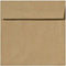 LUXPaper Square Invitation Envelopes, Peel & Press, 6" x 6", Grocery Bag Brown, 70lb Text, 50 Qty