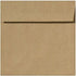 LUXPaper Square Invitation Envelopes, Peel & Press, 6" x 6", Grocery Bag Brown, 70lb Text, 50 Qty