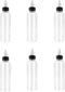 6 Pcs 4oz Plastic Boston Squeeze Bottles with Twist Top Cap for Dispensing
