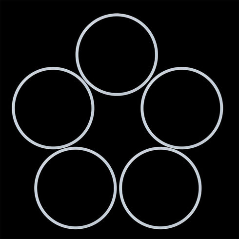 X AUTOHAUX Silicone O-Rings, 85mm OD 78mm ID 3.5mm Width VMQ Seal Gasket for Compressor Valves, Pack of 5