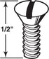 Prime-Line U 9015 Switch Plate Cover Screw, #6-32 x 1/2 In., Ivory Finish (100 Pack)