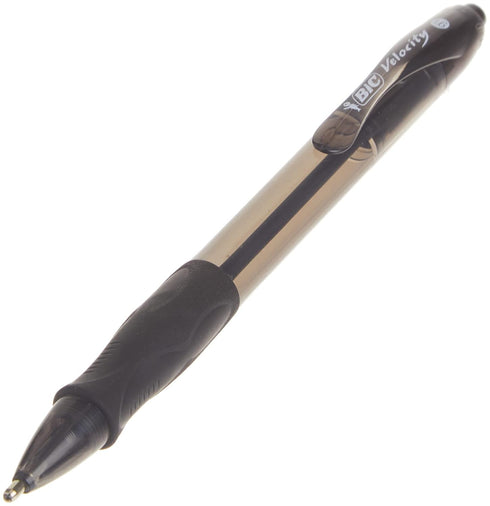 Bic Atlantis Velocity Bold Ball Pen, Black, Pack of 2