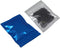 FERENLI 100 Pcs Mylar Bag Food Storage, Zip Matte Foil Lock Airtight Bags with Front Window, 7.5x10cm (3x3.9 inch), Blue