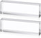 Yousoontic 2 Pcs Clear Acrylic Blocks 2.5 x 8 x 1.125 Inch, Blank Name Plate Cube Display Stand for Wedding Props