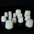 XXKKUQSD 10pcs 3) Food Grade White Silicone Stoppers - Durable Rubber Test Tube Plugs for Home Brewing, Wine