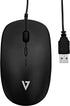 V7 USB 4-Button Black Wired Optical Mouse with Adjustable DPI - MU200