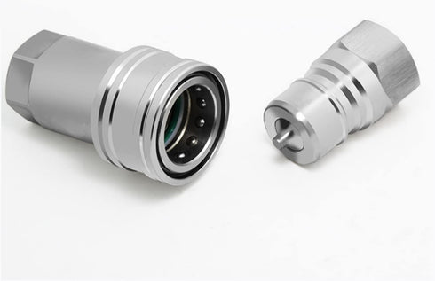 Hydraulic Quick Connect Coupler 1/4" NPT, CEKER ISO 7241-A Tractor Couplers