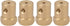 Hex Coupler, 4Pcs Premium Brass Hex Motor Shaft Coupler Motor Connector Accessories for RC Motor Car Wheels Tires(Bore Diameter 2mm) by BORDSTRACT