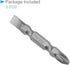 Phillips-Slotted Double Ended Screwdriver Bit, 50mm Long PH2/SL6 1/4 Inch Hex Shank, 5-Pieces for Power Tool