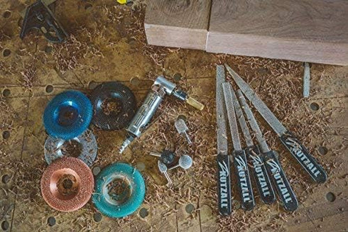Kutzall Original Cylinder Rotary Burr, Coarse, 1/4" Shaft, Wood Carving Bit for Bosch, DeWalt, Milwaukee