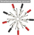 WMYCONGCONG 50 PCS Metal Alligator Clips, Electric Test Clamps + 10 PCS Double Ended Alligator Clips