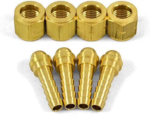 COLIBYOU 1/4" ID Hose Repair Parts Kit, Welding Torch Twin 'B' Size 1/4" Fittings, 2 Sets