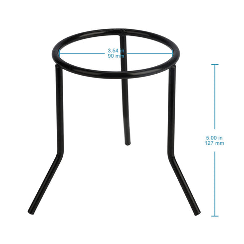 stonylab Durable Lab Metal Tripod Stand for Bunsen Burner, Reusable Laboratory Use, Black